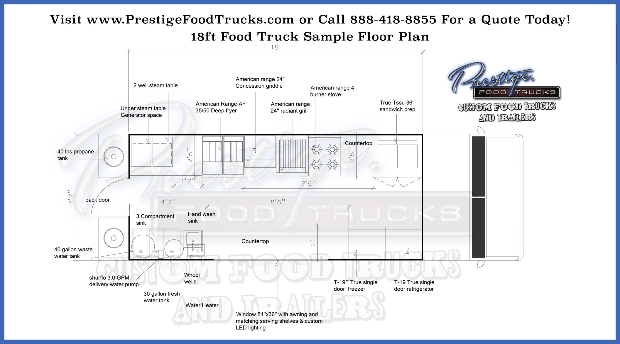 Custom Food Truck Floor Plan Samples Custom Food Truck