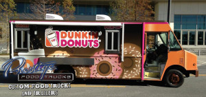 custom food truck builder manufacturer vending mobile concessions trailer prestige trucks - dunkin' donuts #1