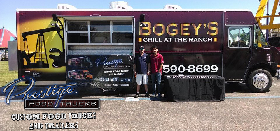 custom food truck builder manufacturer vending mobile concessions trailer prestige trucks - bogey's grill at the ranch #1
