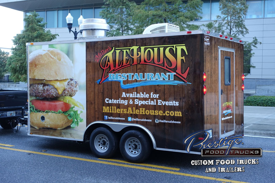 custom food truck builder manufacturer vending mobile concessions trailer prestige trucks - miller's ale house #1