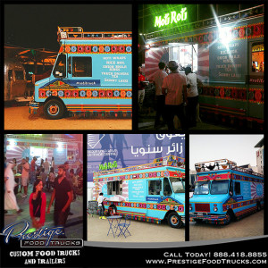 Custom Food Truck Builder Manufacturer Vending Mobile Concessions Trailer Prestige Trucks Moti Roti Dubai