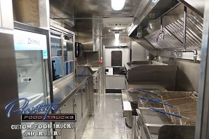 food truck interior with appliances