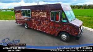 exterior of Jimmy's Roadhouse food truck with service window