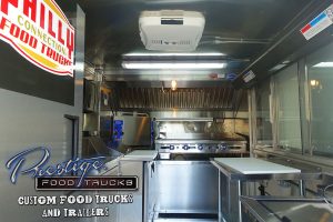 food truck interior with appliances