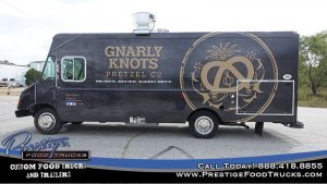 Gnarly Knots Pretzel Co. food truck with pretzel graphics