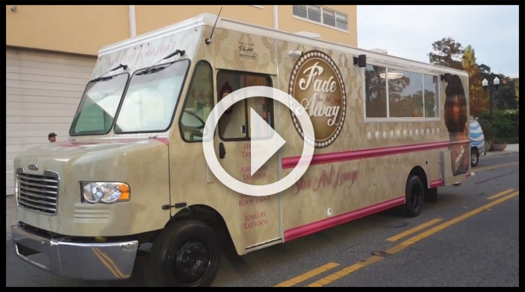 Fade Away Temporary Tattoo Truck Built by Prestige Food Trucks