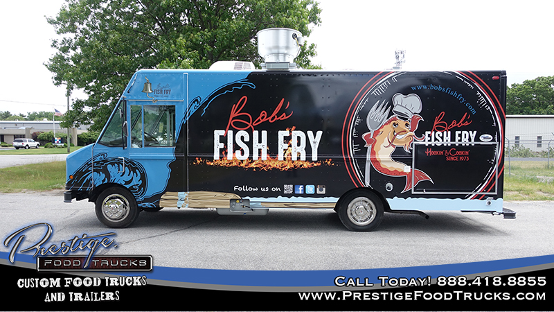 side exterior view of Bob's Fish Fry food truck