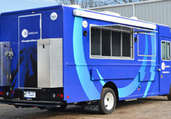 blue food truck