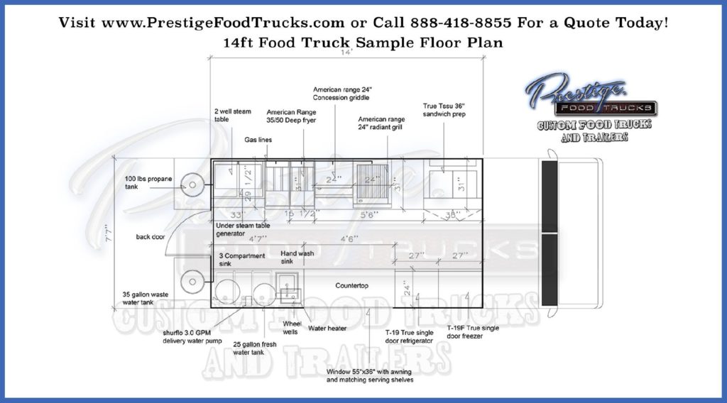 24+ Floor Plan Samples Food truck floor plan samples