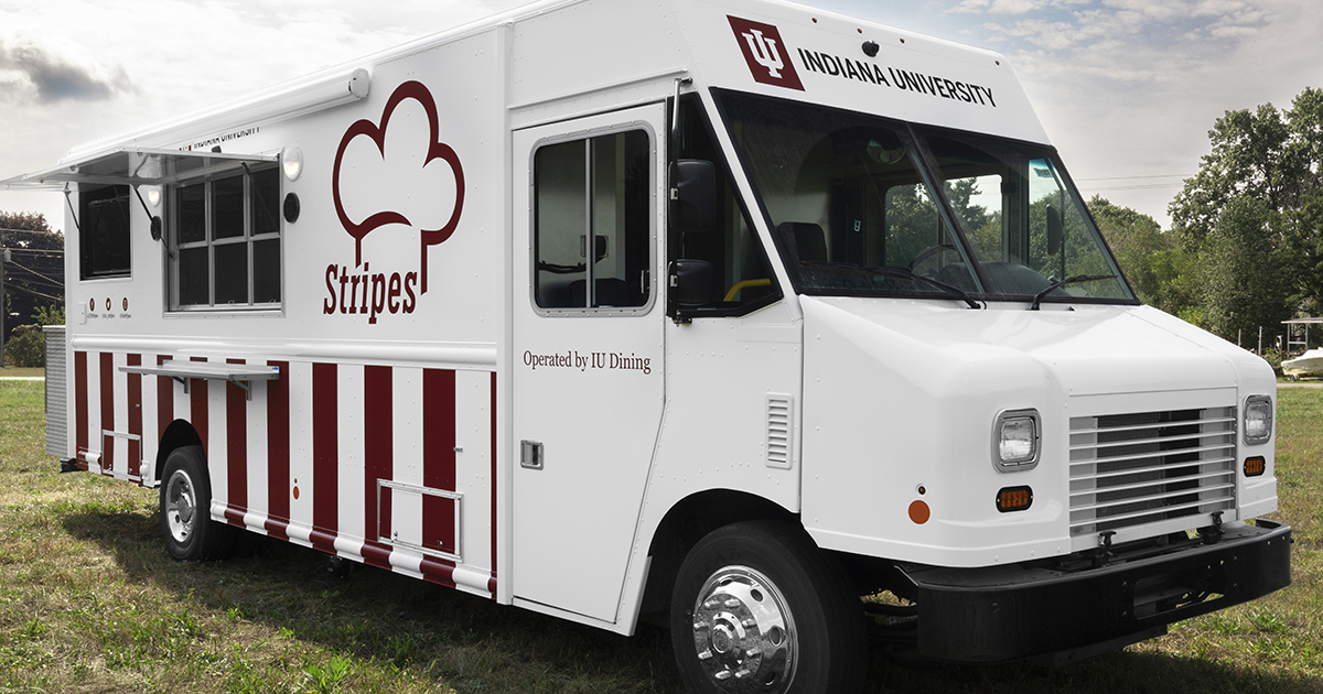 Indiana University Stripes Food Truck | Prestige Food Trucks