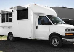 small white food truck