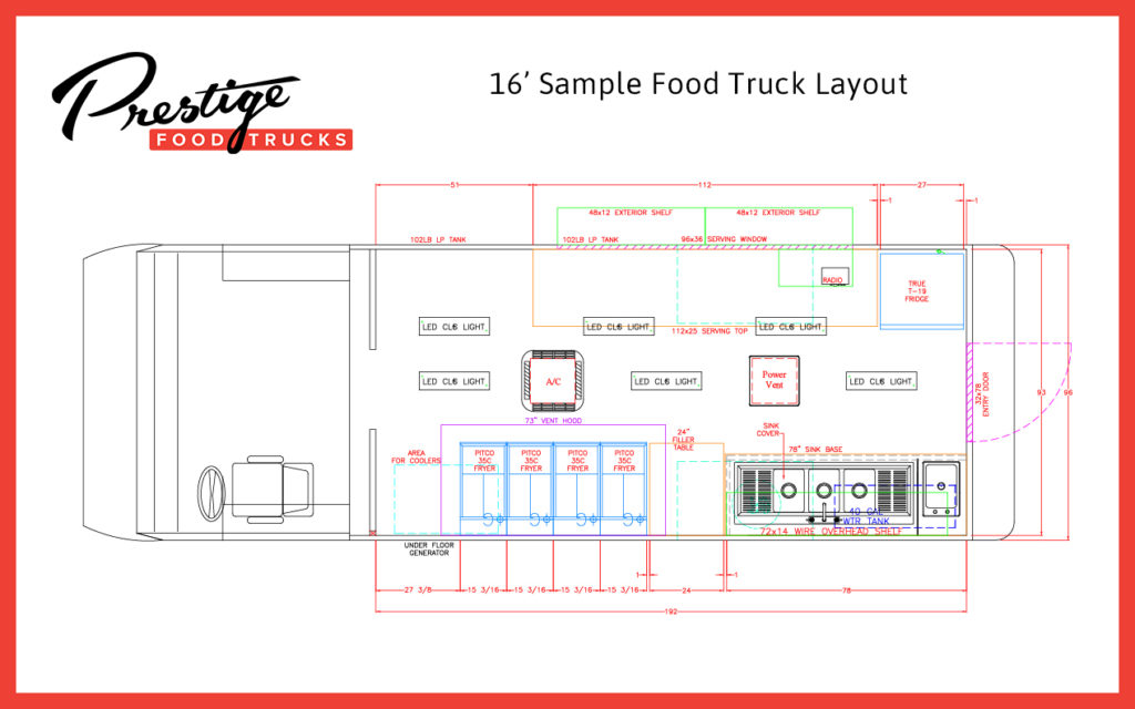 Food Truck Floor Plan Samples Prestige Food Trucks vlr eng br