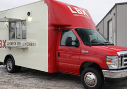 red school nutrition food truck